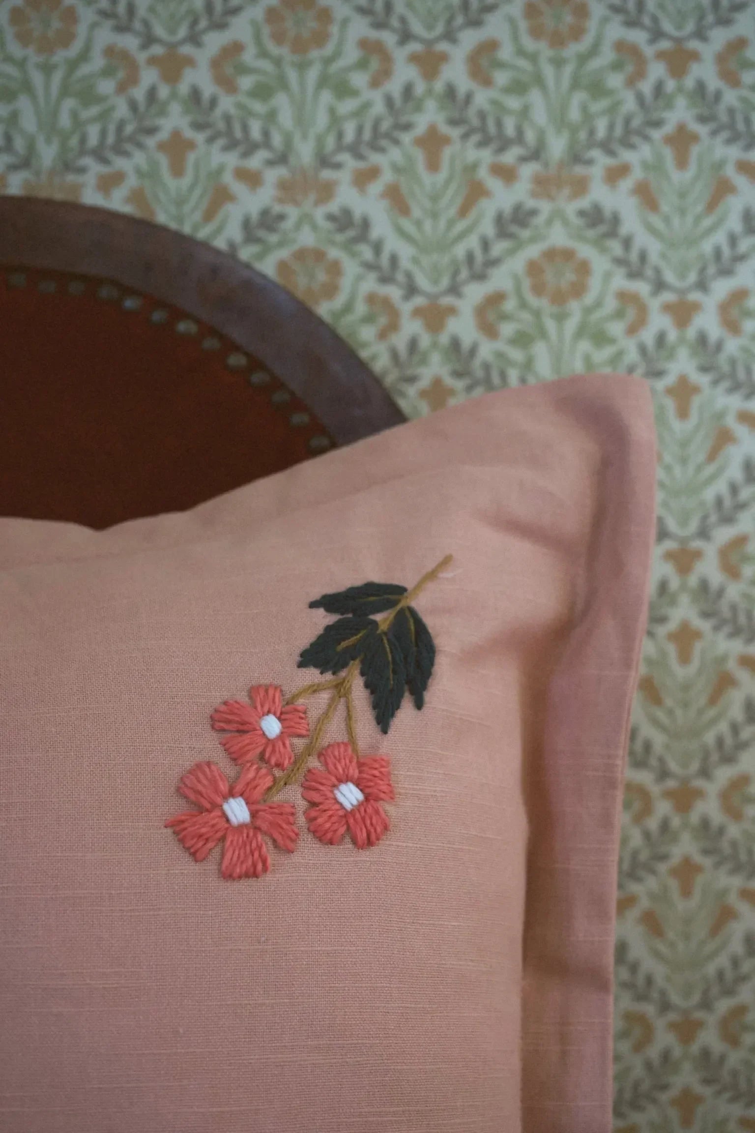 Ada Clare Pillow (Dusty Pink) - The Mayfair Hall