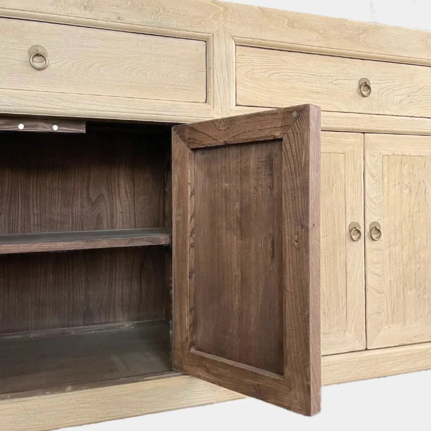 Three Drawer Elm Sideboard - The Mayfair Hall