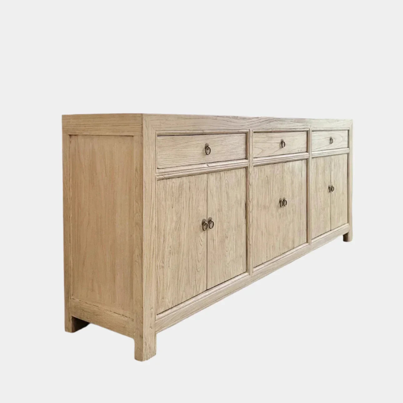 Three Drawer Elm Sideboard - The Mayfair Hall