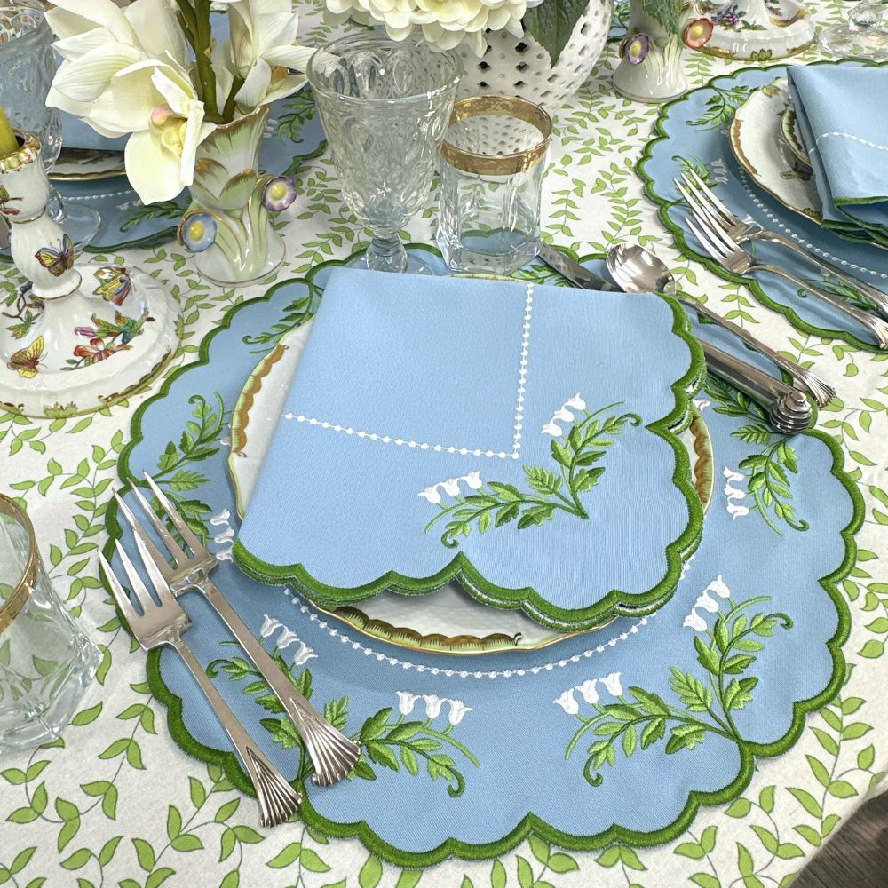 Tilly Napkin - Lily of the Valley (Set of 4)