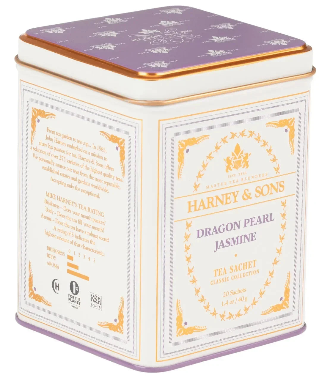 Dragon Pearl Jasmine, Classic Tin of 20 Sachets - The Mayfair Hall