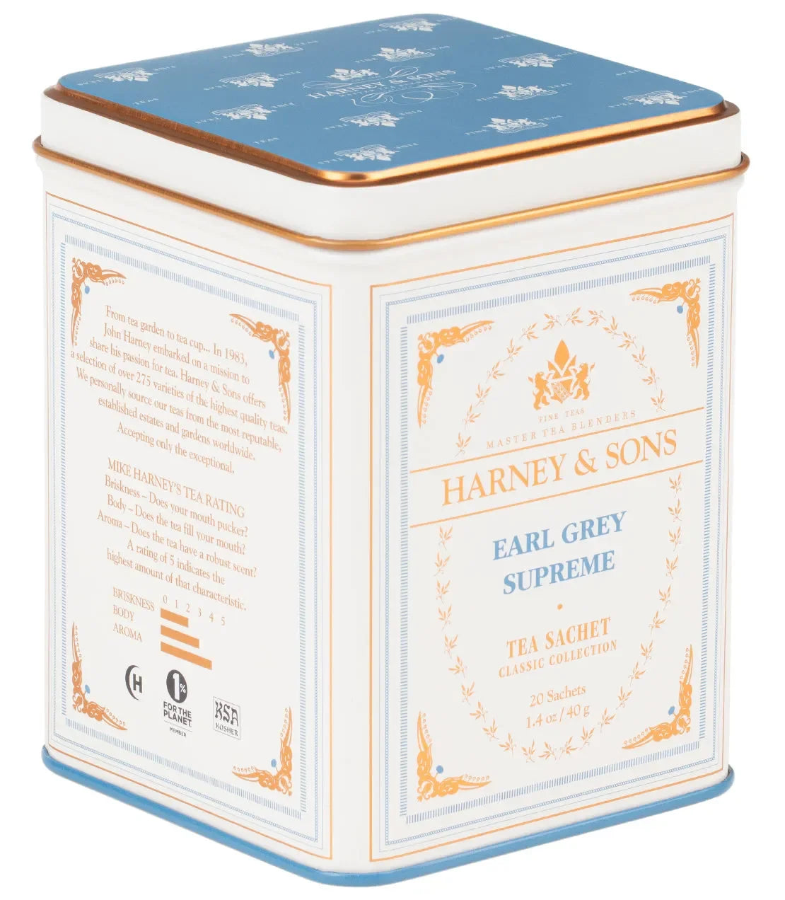 Earl Grey Supreme, Classic Tin of 20 Sachets - The Mayfair Hall