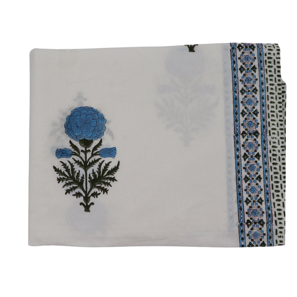 100% Organic Cotton - Toile de Blu Hortensia Tablecloth