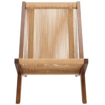 Safavieh Trisha Ash Wood Frame Accent Chair with Folding Rope