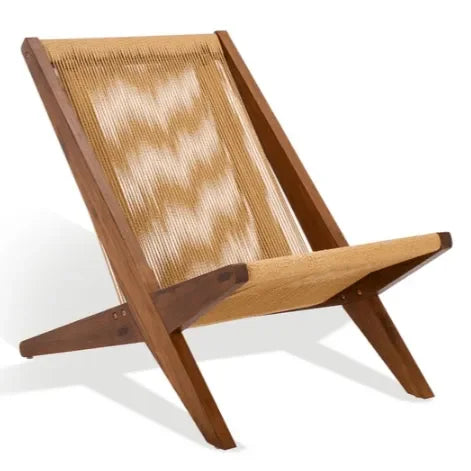 Safavieh Trisha Ash Wood Frame Accent Chair with Folding Rope