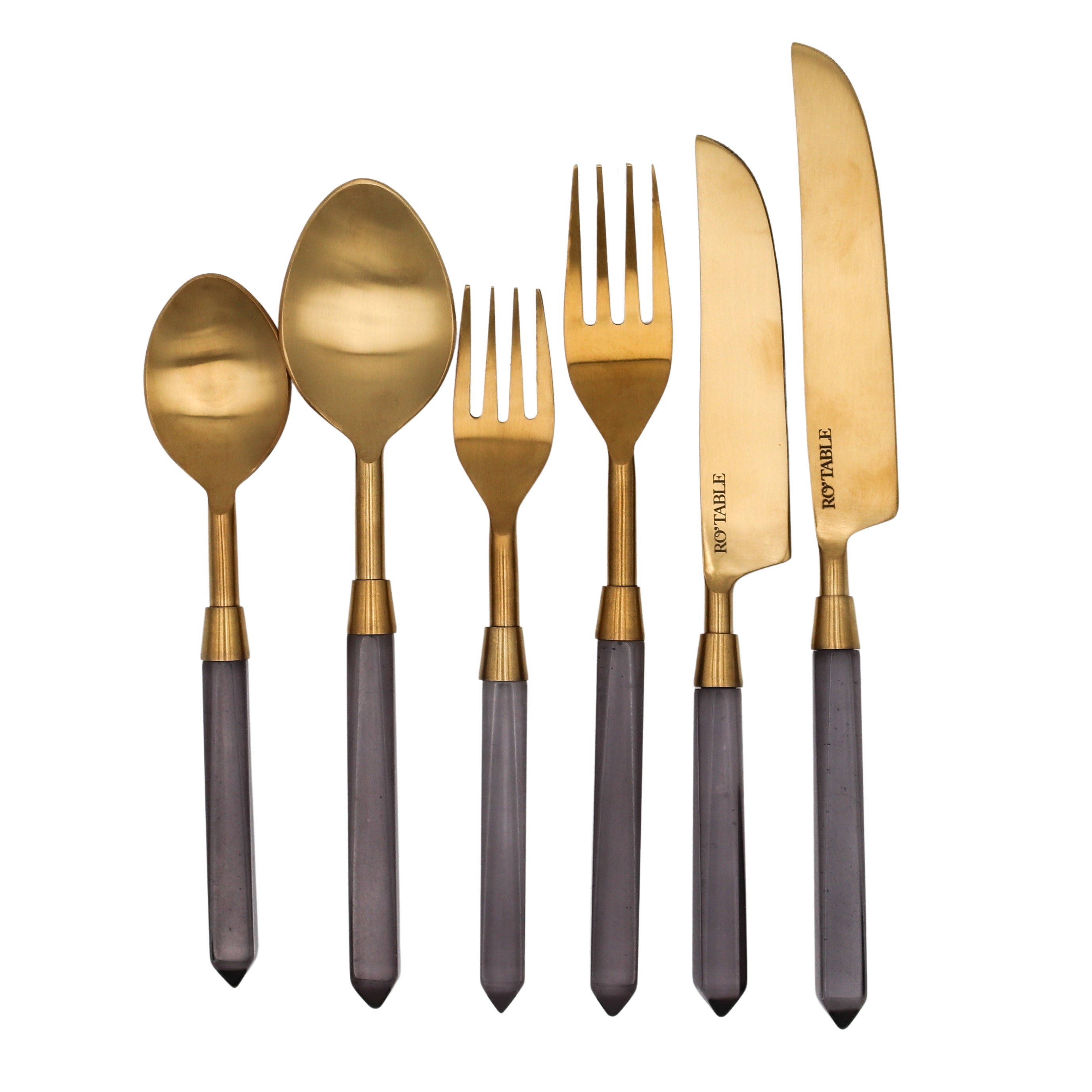24pc Set Twilight Slate Cutlery - 6 Piece - Set of 4