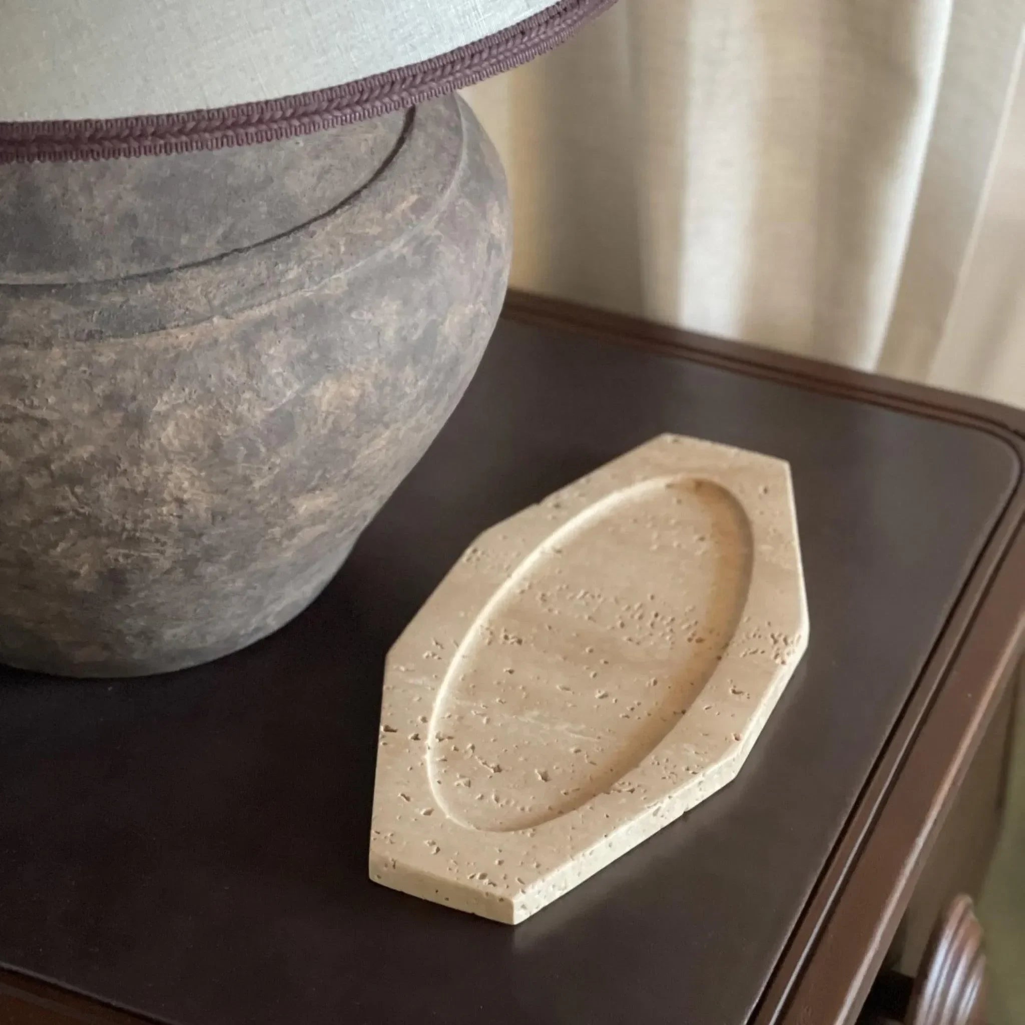 Fig Tray in Travertine - The Mayfair Hall