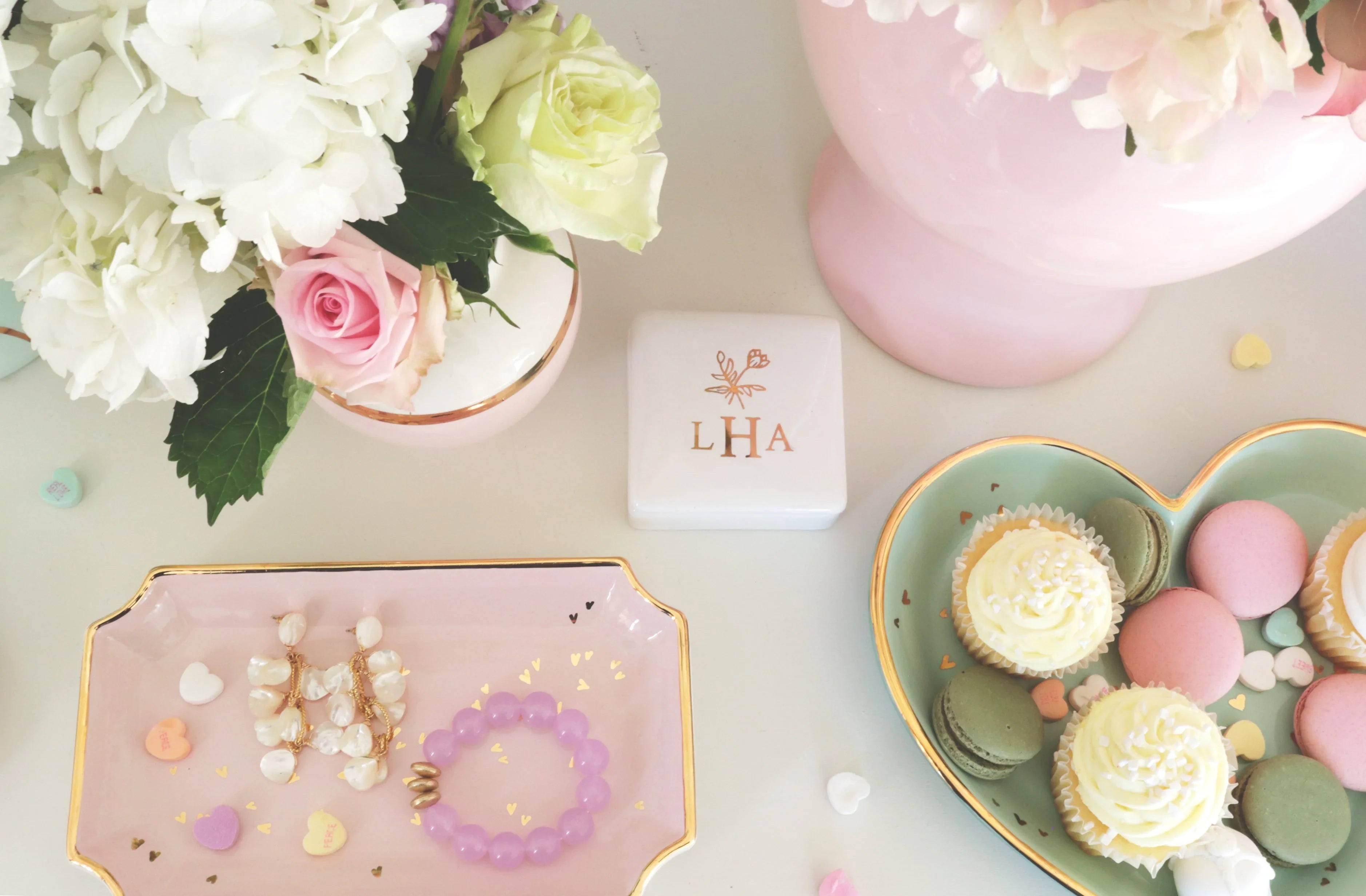 "Confetti Hearts" Tray