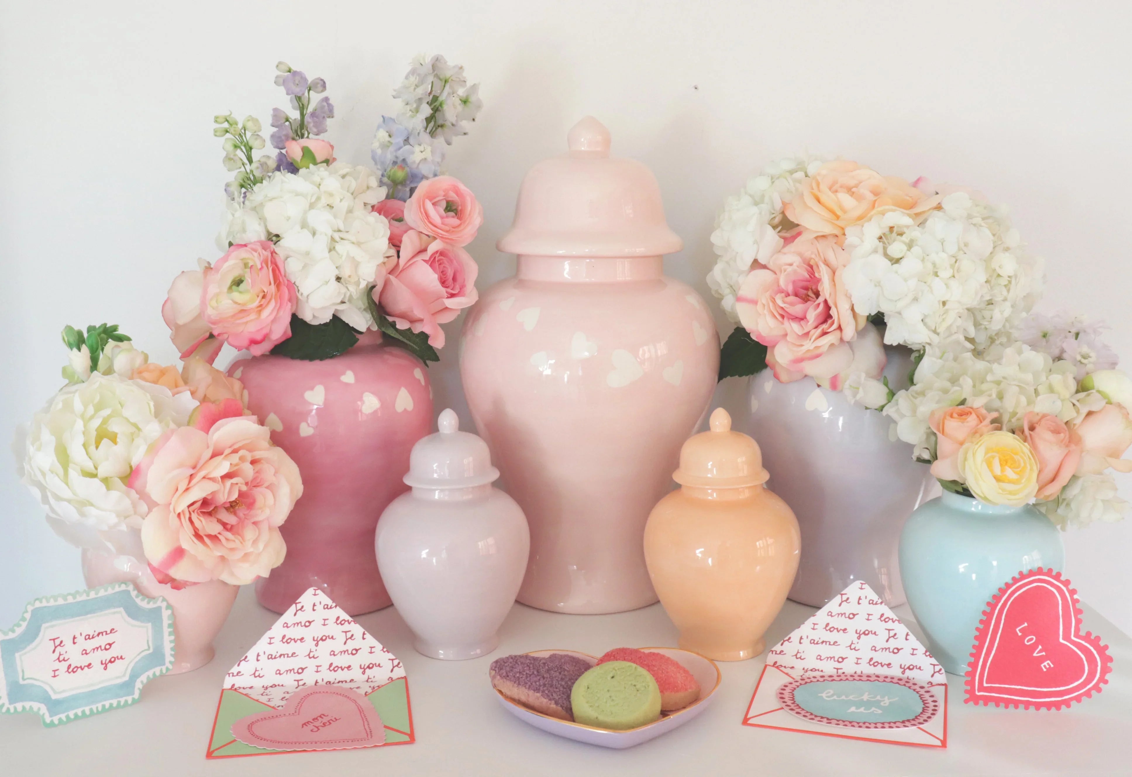 Robin's Egg Blue Ginger Jars - The Mayfair Hall