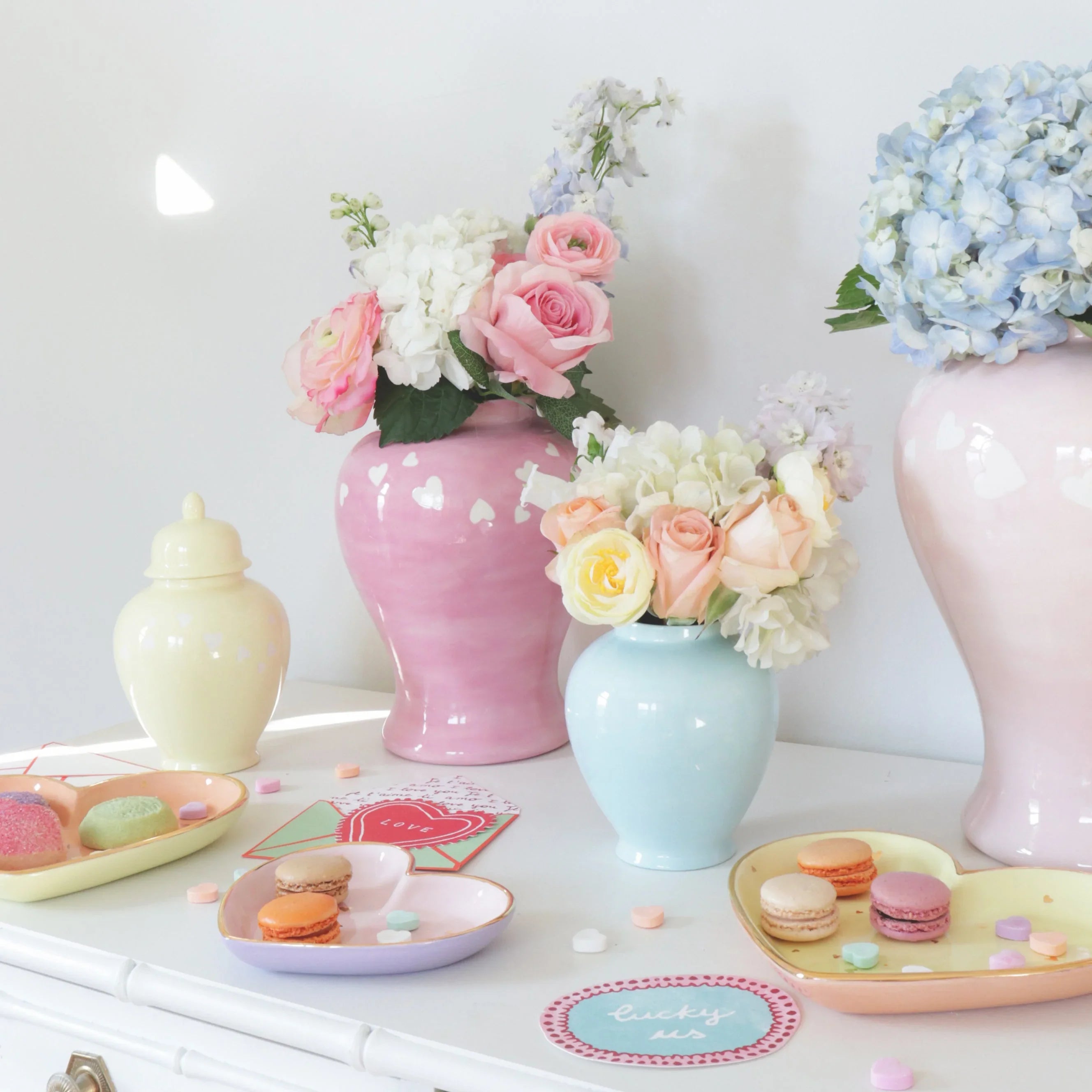 Robin's Egg Blue Ginger Jars - The Mayfair Hall