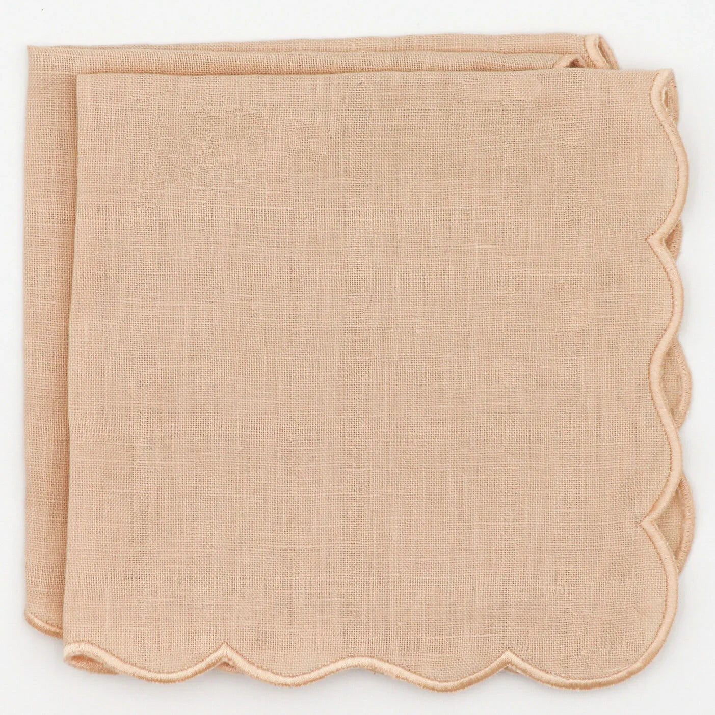 Vanilla Swirl Linen Napkin in Cream (Set of 4)