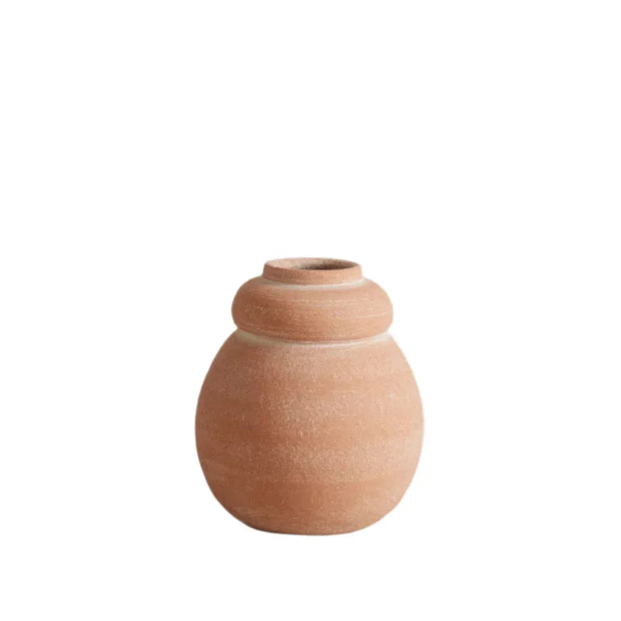 Terra Cotta Bud Vase, Whitewash - The Mayfair Hall