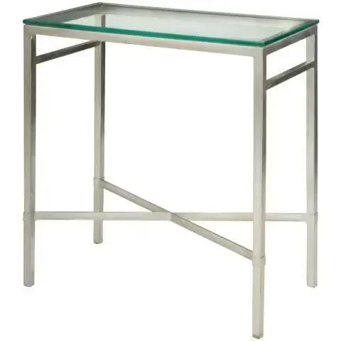 Viggo Metal Accent Table in Antique Silver - The Mayfair Hall