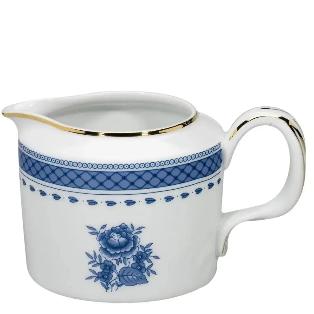 Cozinha Velha Porcelain Milk Jug in White and Blue - The Mayfair Hall