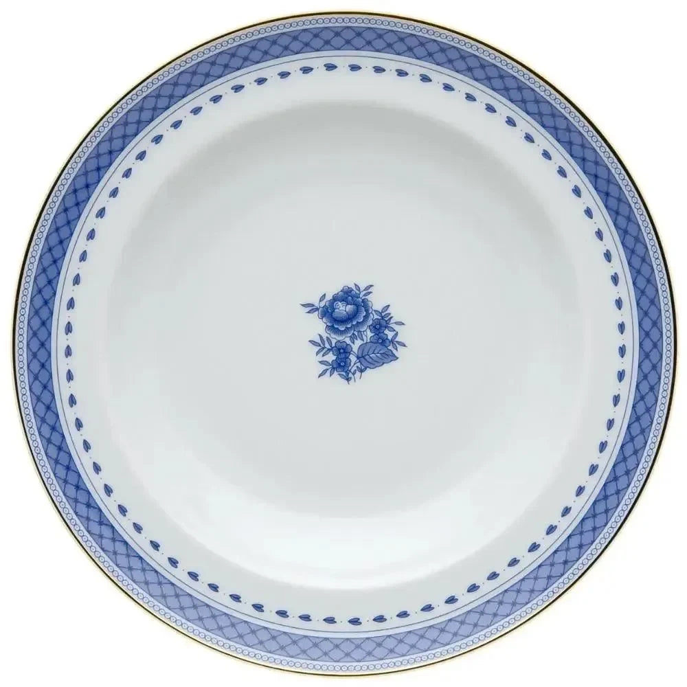 Cozinha Velha Porcelain Soup Plate in White and Blue (Set of 4) - The Mayfair Hall