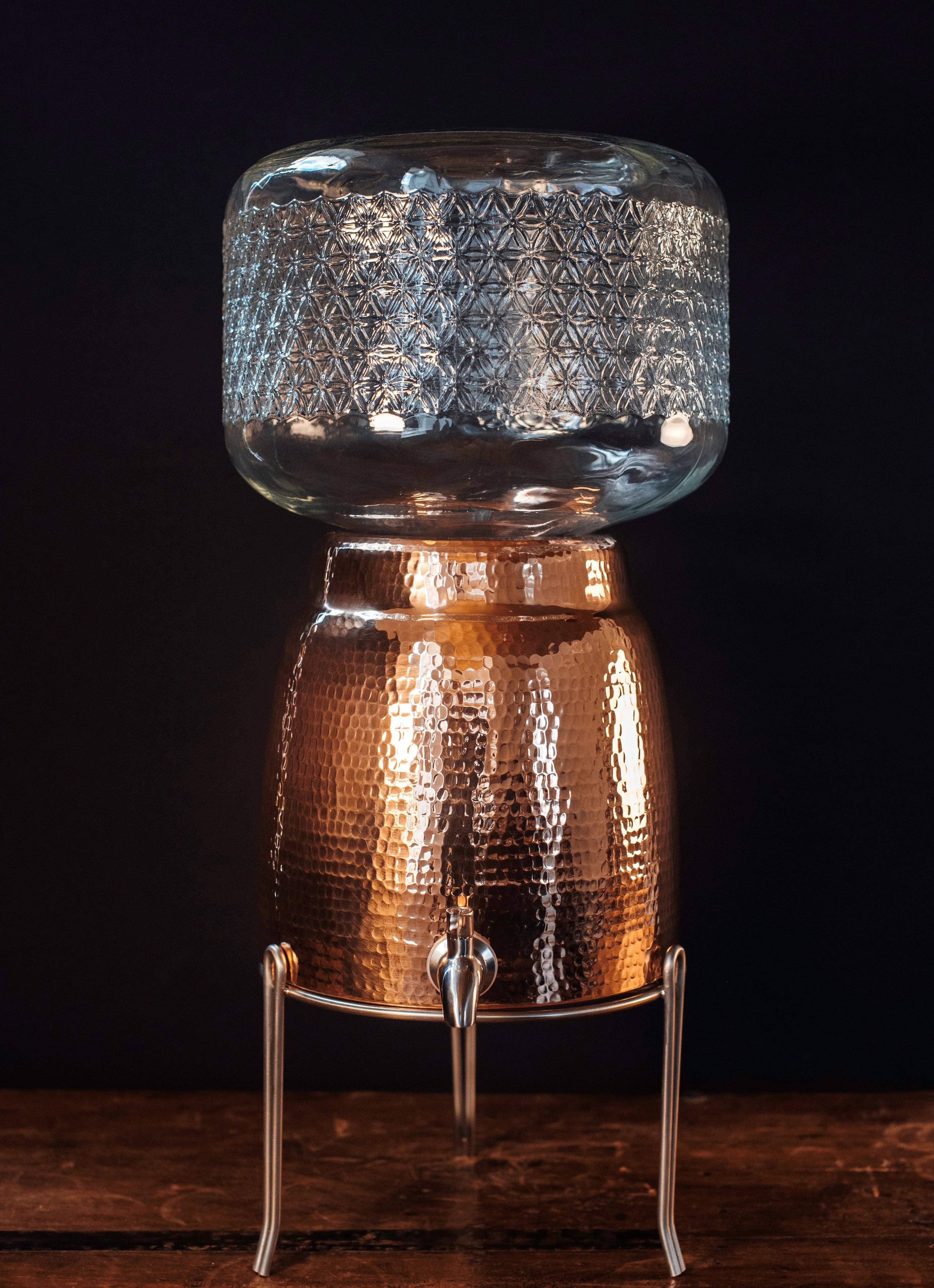 Niagara Copper Water Dispenser with Lid - The Mayfair Hall