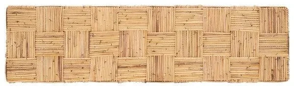 Adkin Rattan Console Table in Honey Natural - The Mayfair Hall