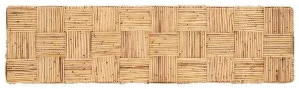 Adkin Rattan Console Table in Honey Natural - The Mayfair Hall