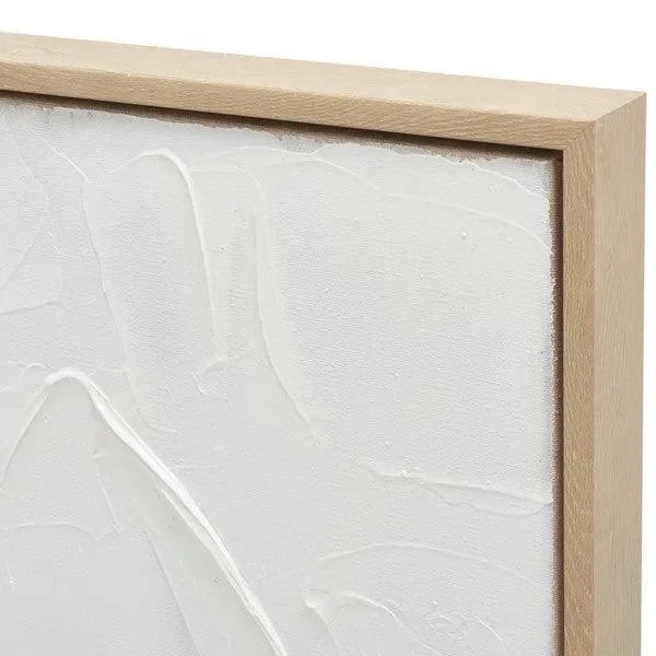 The Minimalist Framed Wall Art in White - The Mayfair Hall