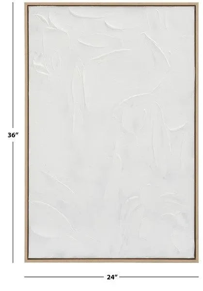 The Minimalist Framed Wall Art in White - The Mayfair Hall