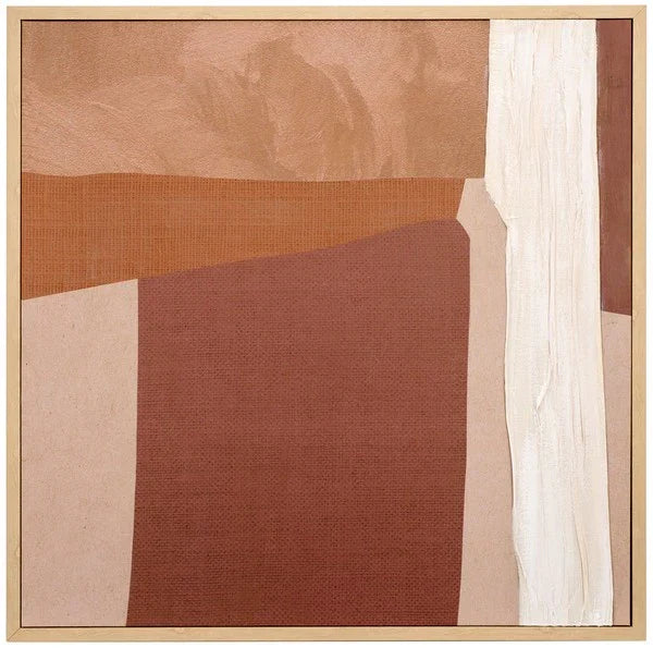 Boardwalk Dunes Framed Mixed Media Art