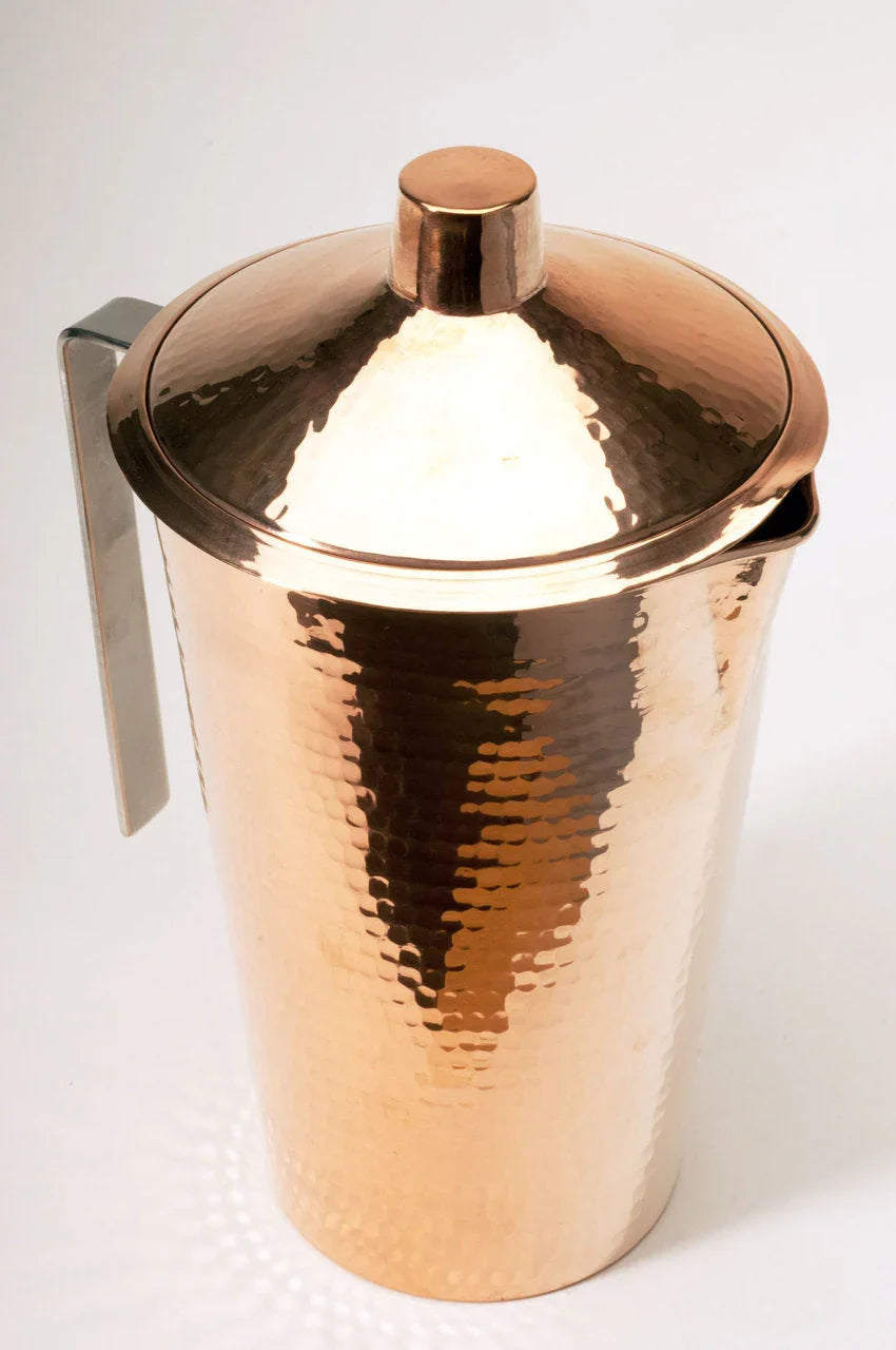 Gangotri Copper Water Pitcher with Lid - The Mayfair Hall