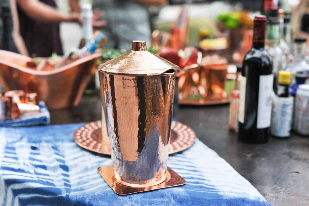 Gangotri Copper Water Pitcher with Lid - The Mayfair Hall