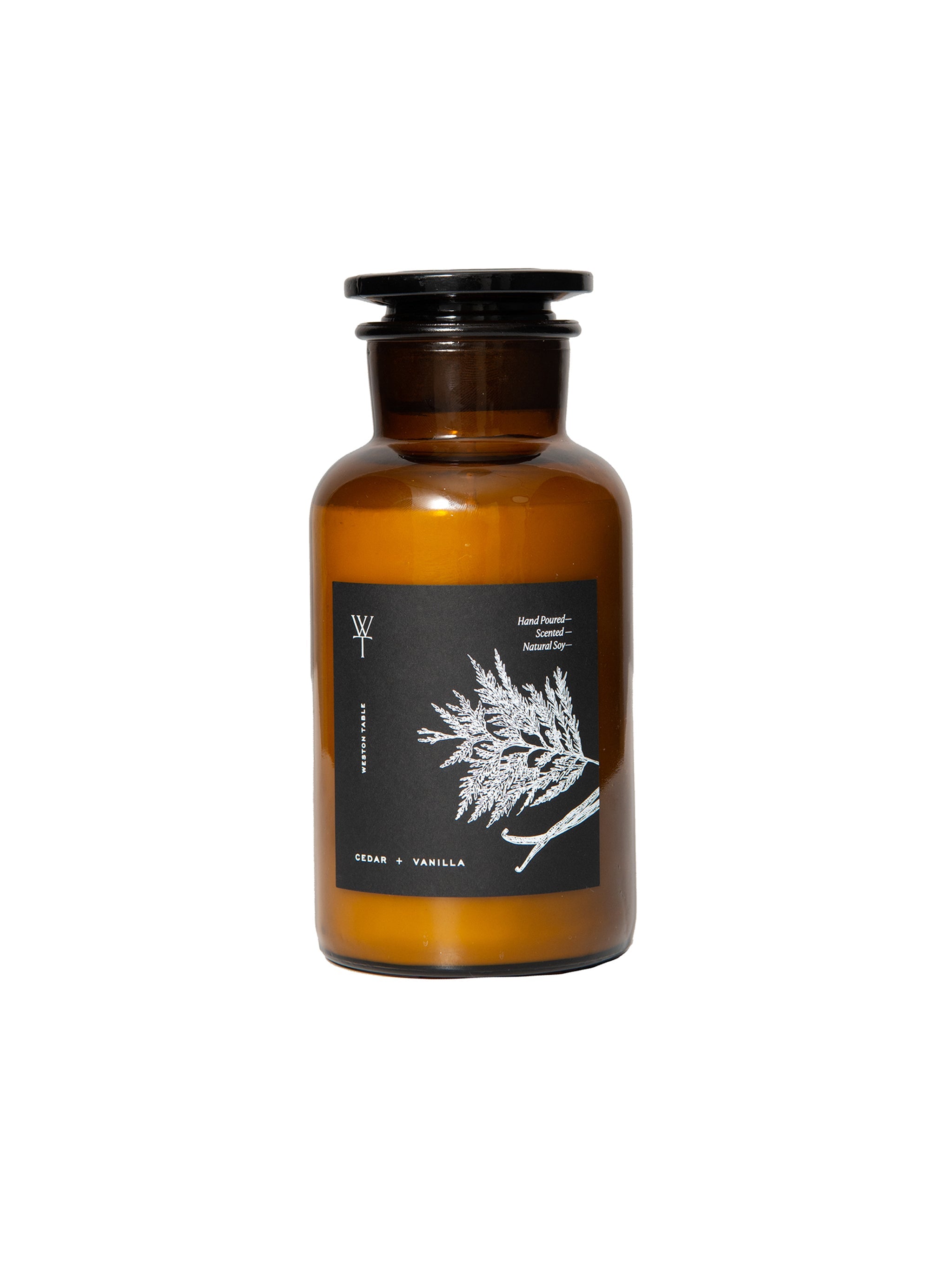 Apothecary Cedar and Vanilla Candle