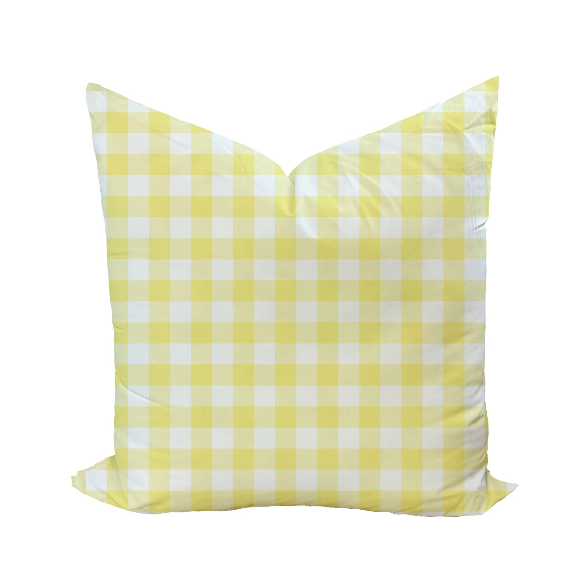 Iva Check Pillow in Daffodil - The Mayfair Hall