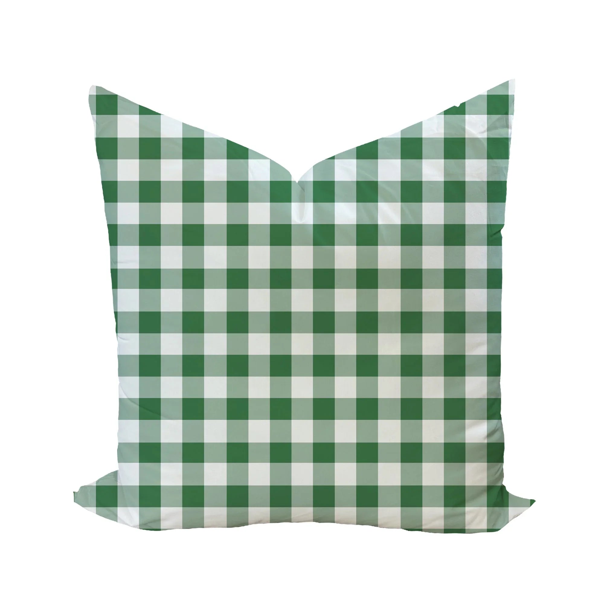 Iva Check Pillow in Emerald - The Mayfair Hall