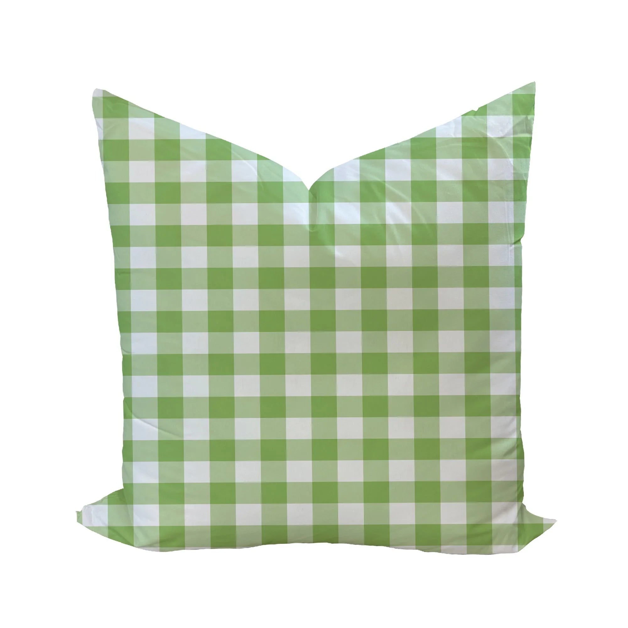 Iva Check Pillow in Moss - The Mayfair Hall