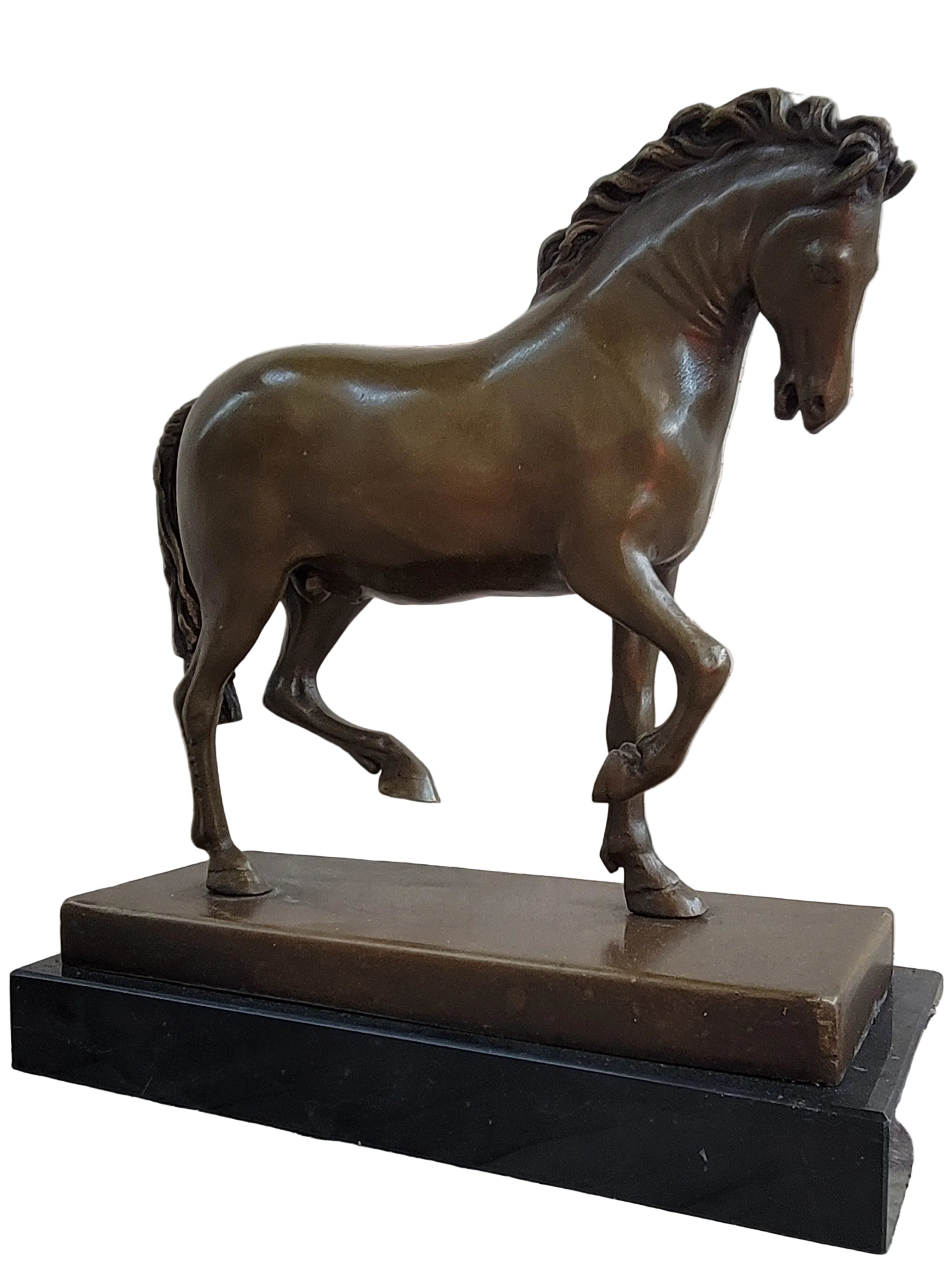 Tang Horse by Barye Art Deco Modern Bronze Sculpture Figurine Hot Cast Statue