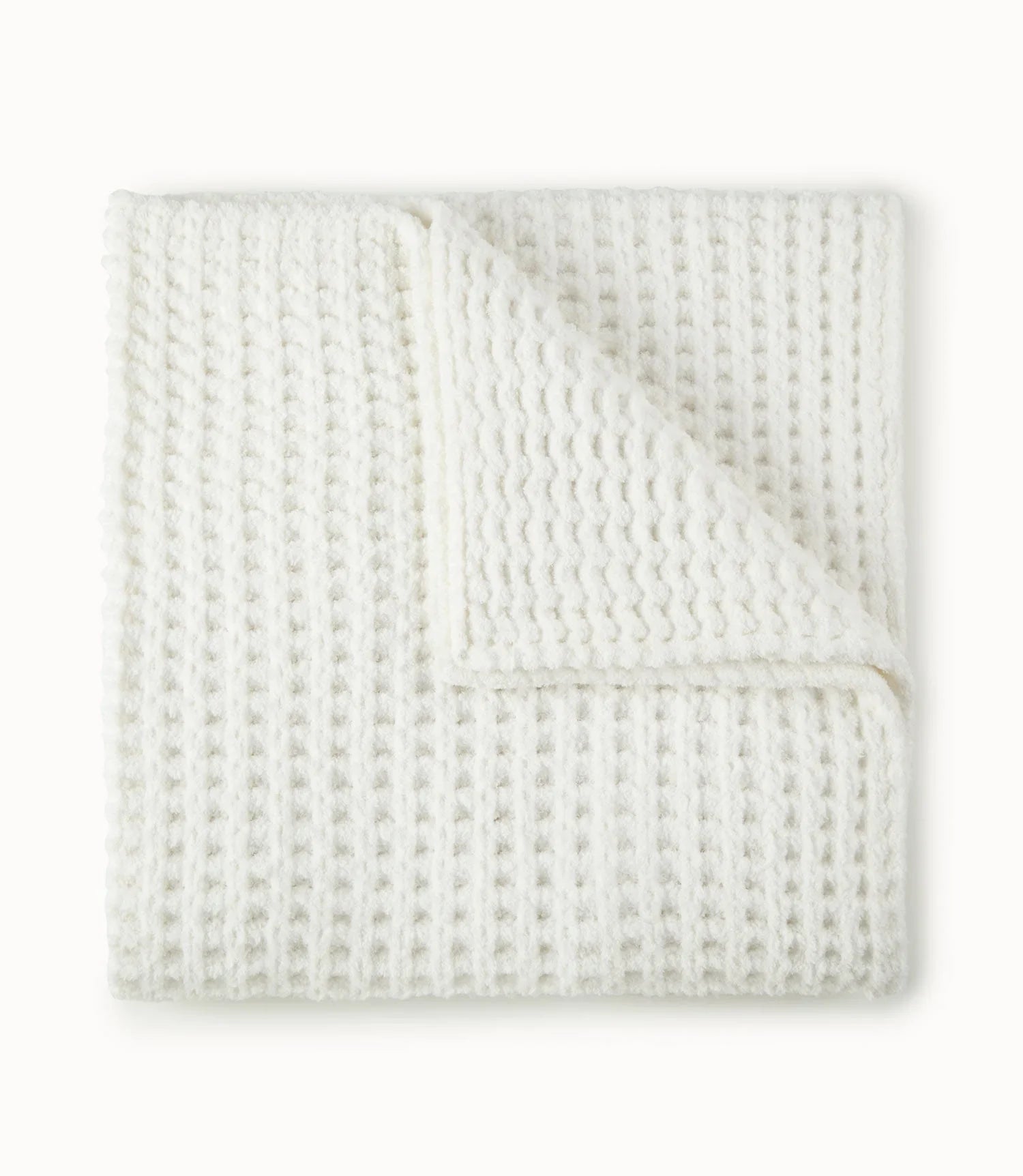 Cozy White or Linen Knit Throw Blanket