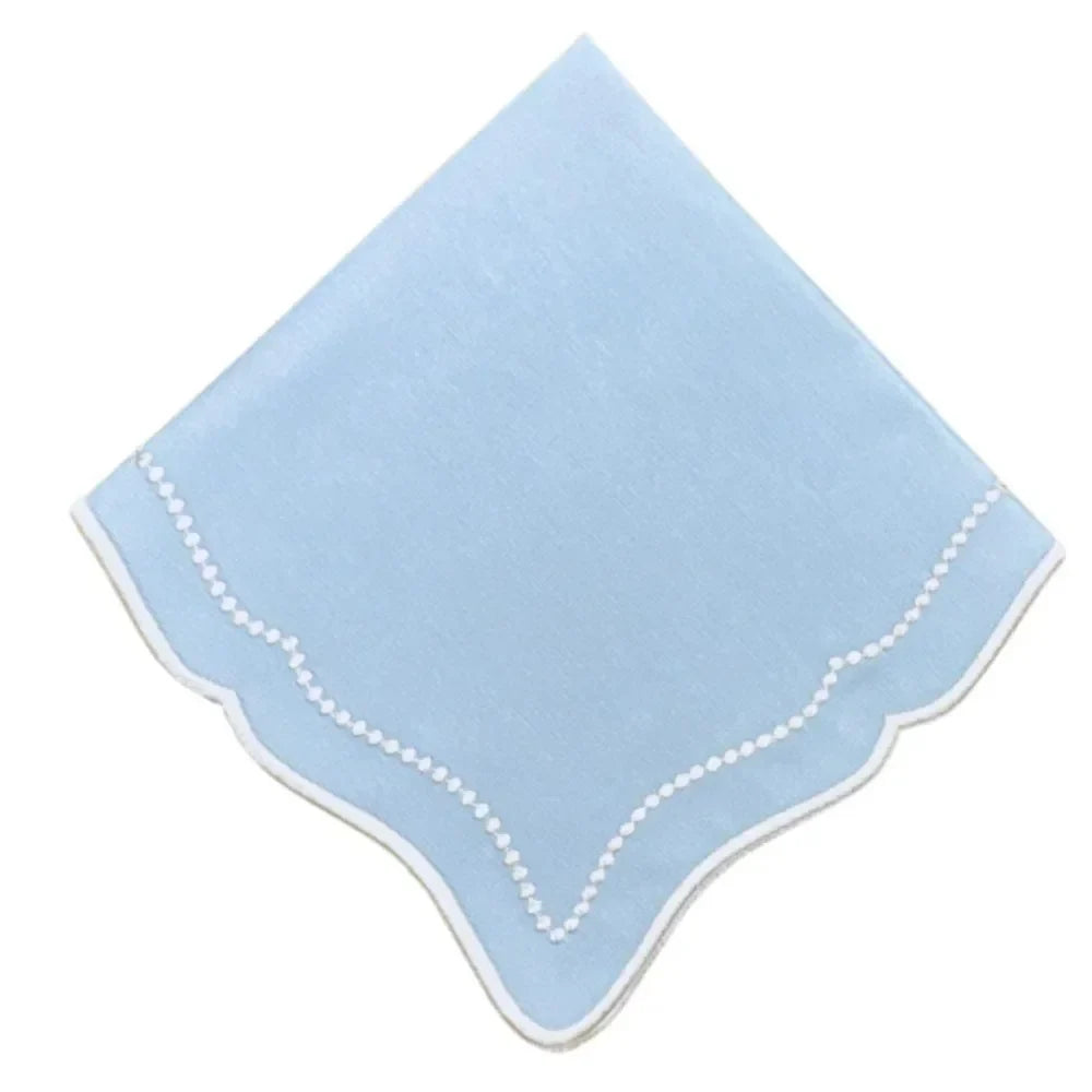 Waverly Cotton Napkin in Blue (Set of 4) - The Mayfair Hall