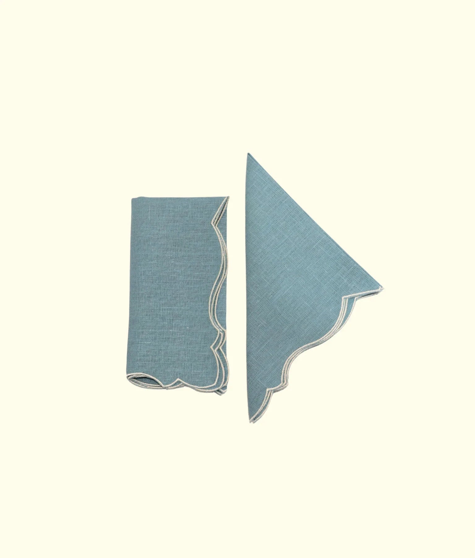 Angelina Linen Napkins, Solesmes / Ivory