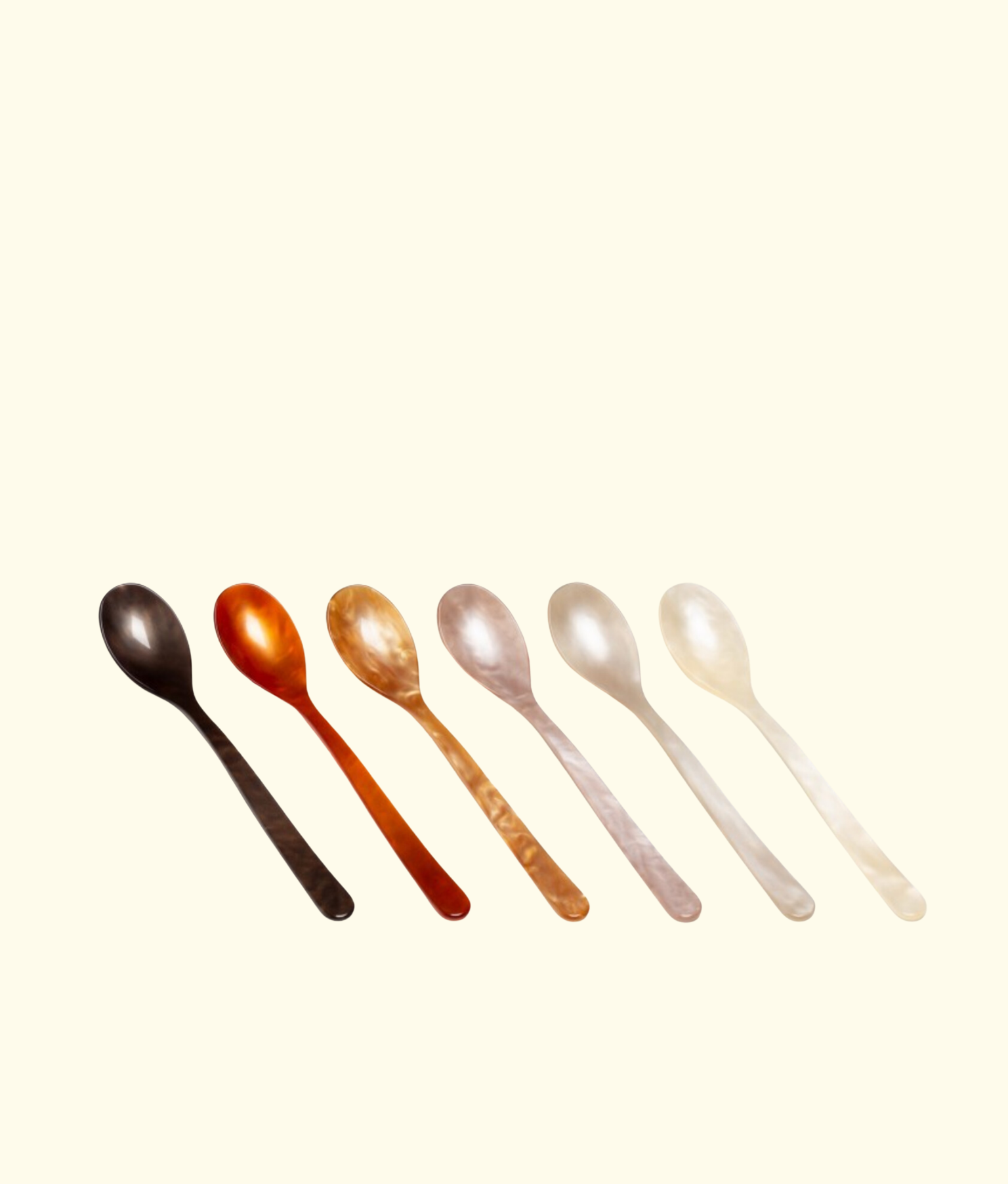 Petite Spoon Set, Coffee Caramel