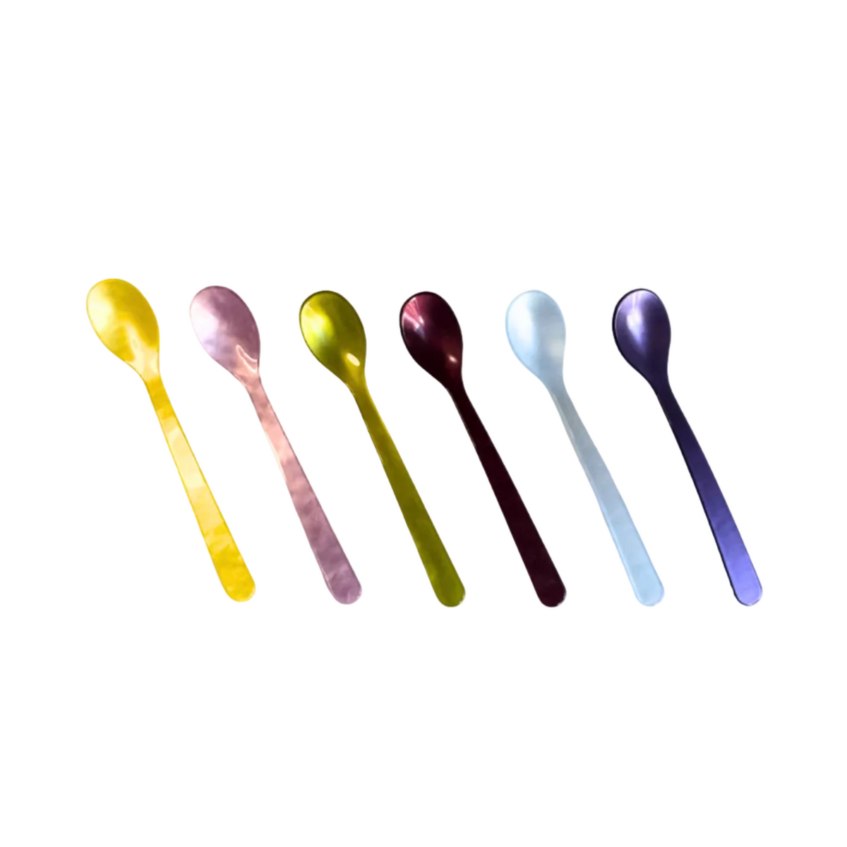 Petite Acrylic Spoon Set in Taste of Summer by Heim Söhne — Set of 6