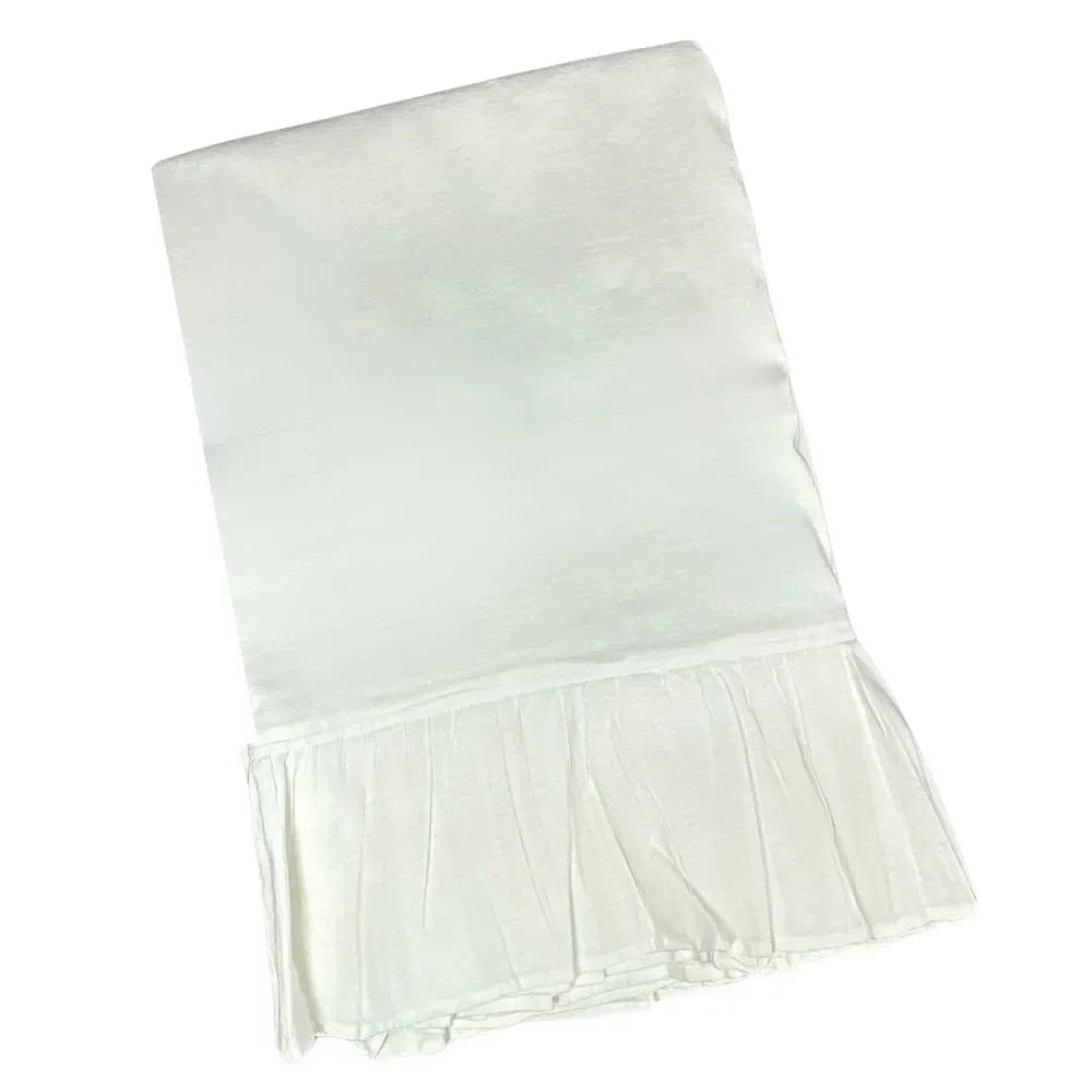 White Linen Ruffle - Tablecloth - The Mayfair Hall