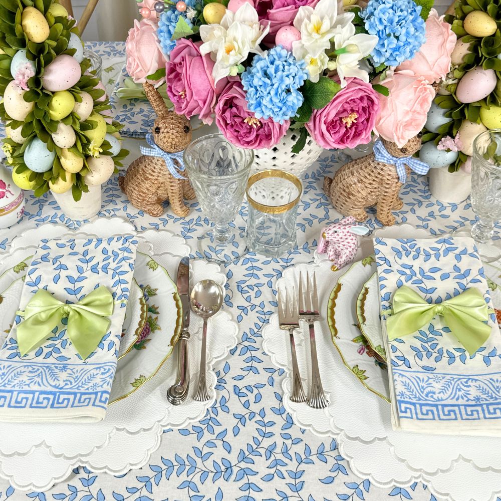 Blue Leaves - Tablecloth