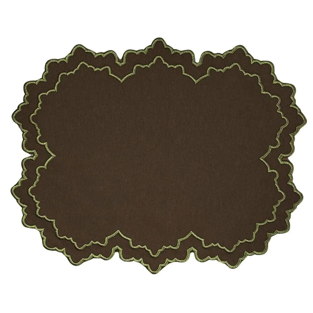 Whitley Cotton Placemat in Cocoa (Set of 4) - The Mayfair Hall