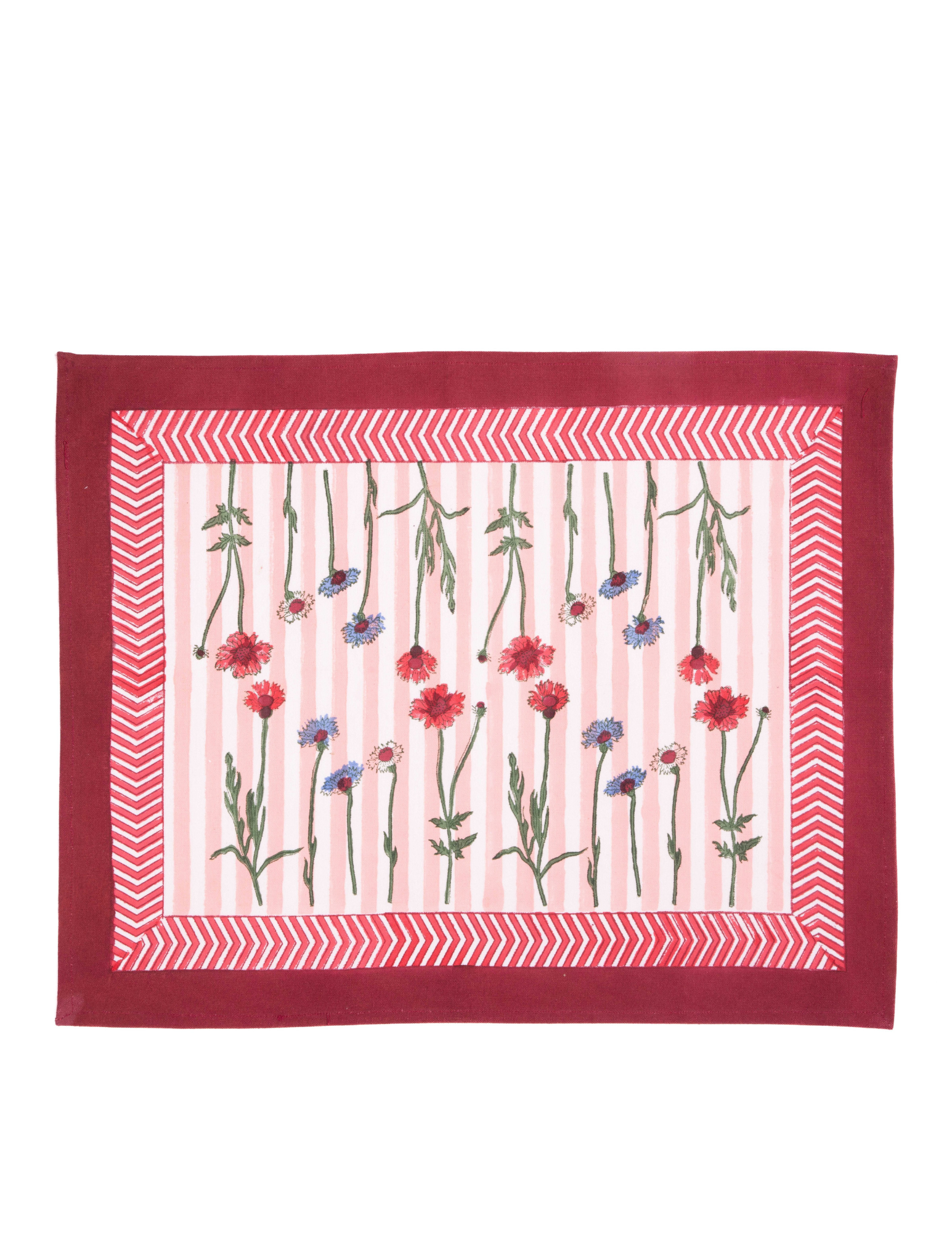 Wildflower Blockprint Placemat