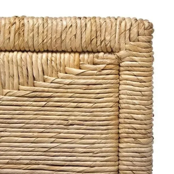 Willa Woven Banana Stem Queen Bed in Natural - The Mayfair Hall