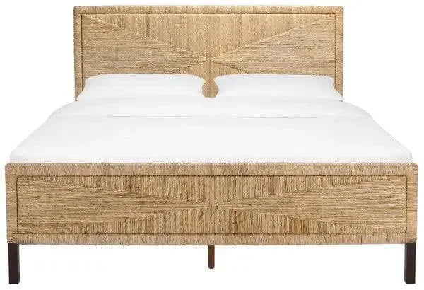 Willa Woven Banana Stem King Bed in Natural - The Mayfair Hall