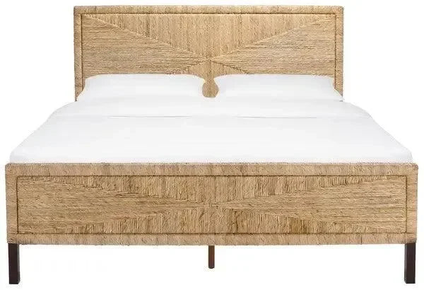 Willa Woven Banana Stem King Bed in Natural - The Mayfair Hall