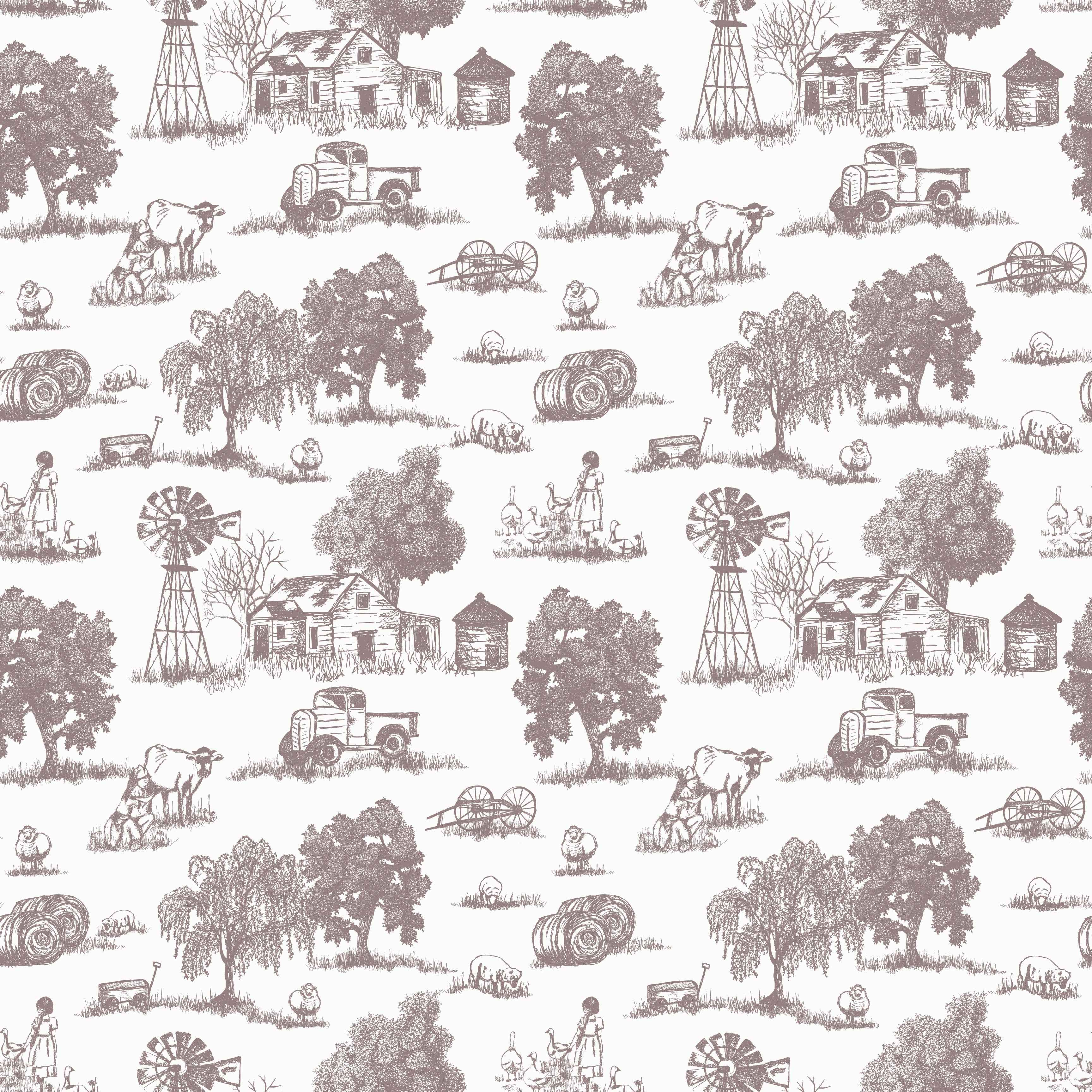 Winona Wallpaper by Hannah Langford Design