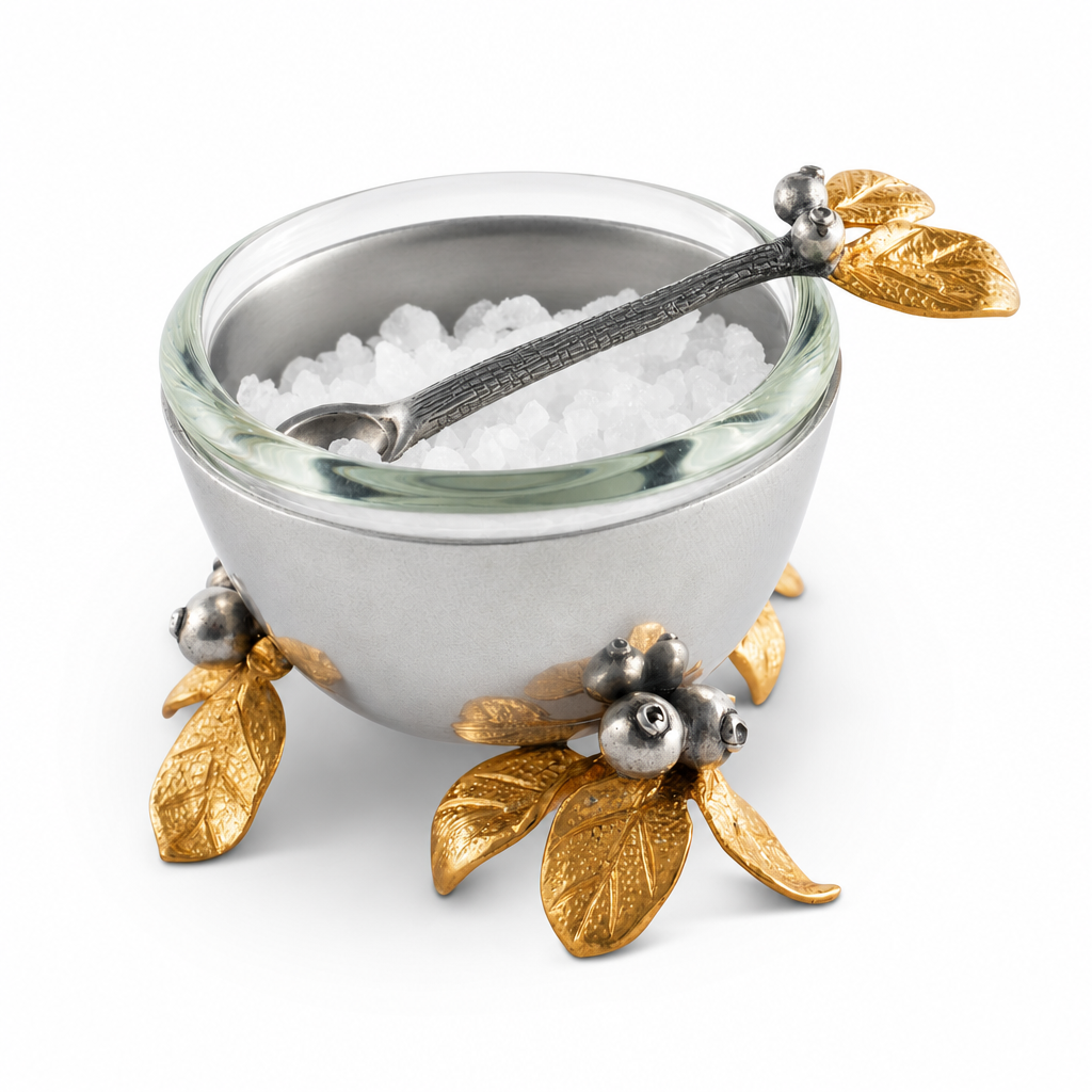 Golden Winter Berry Salt Cellar