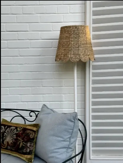 Seagrass Shade Cover (Scalloped in Natural) - The Mayfair Hall