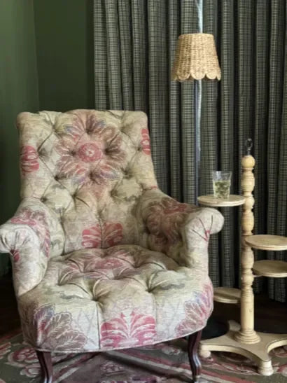 Water Hyacinth Shade Cover (Scalloped in Natural) - The Mayfair Hall