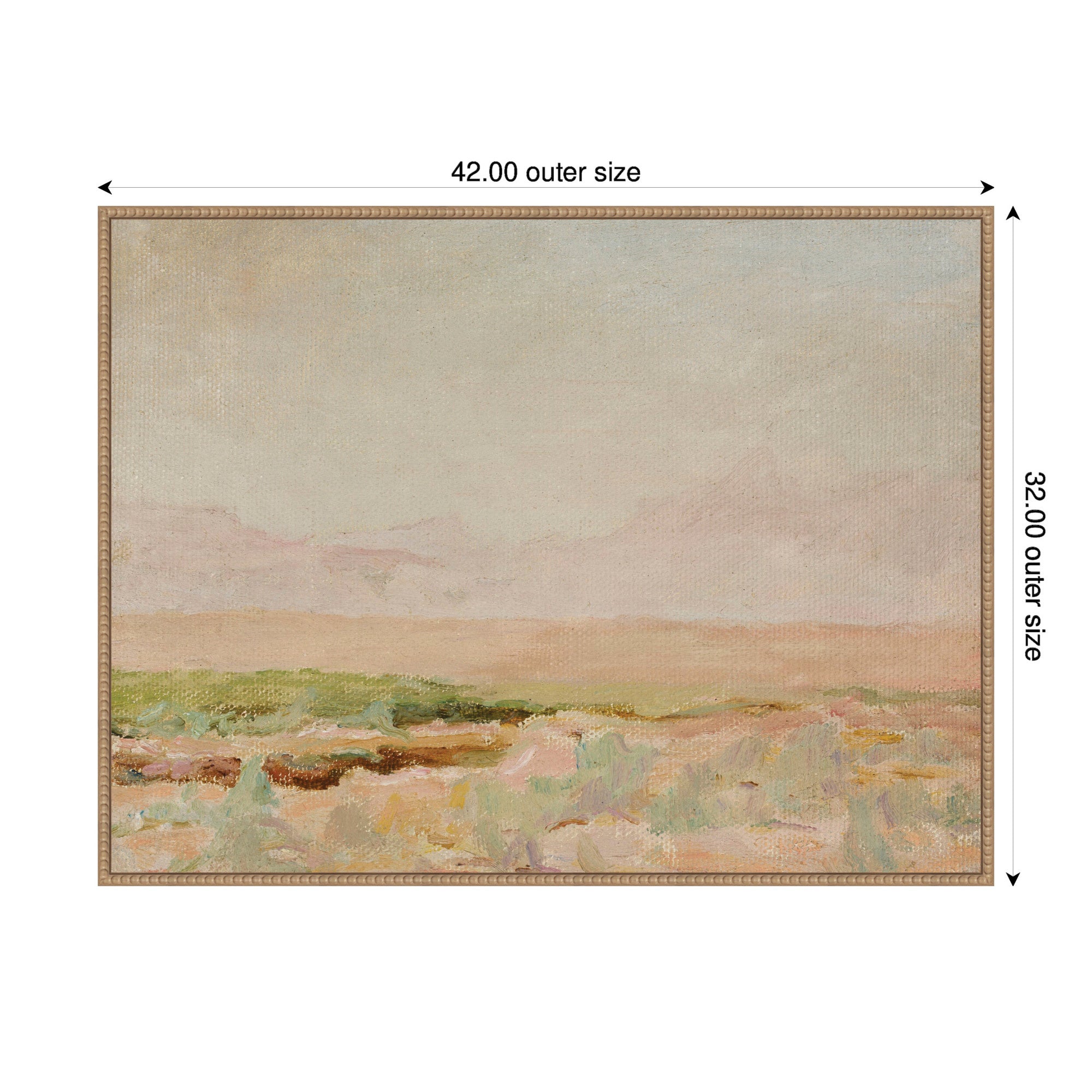 Desert from Kislovodsk to Samarkand Jan Ciaglinski by Nostalgia Prints Framed Canvas Wall Art Print