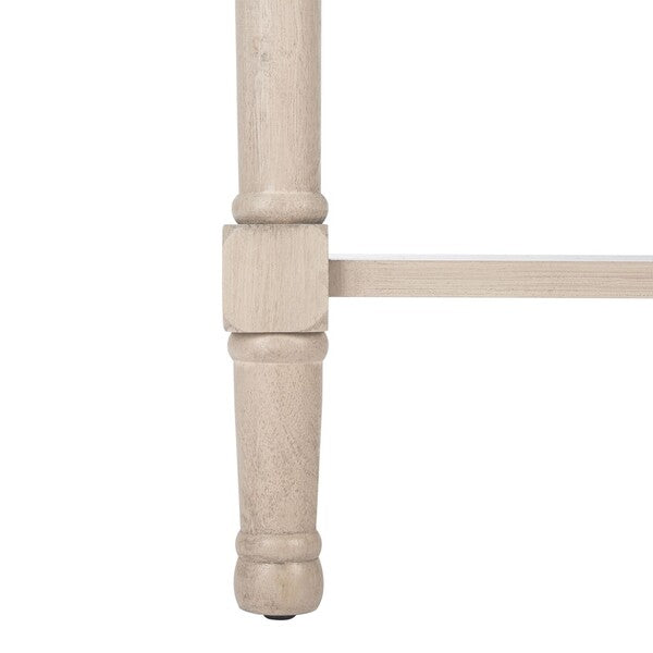 Tate Accent Table in Greige with Storage Drawer